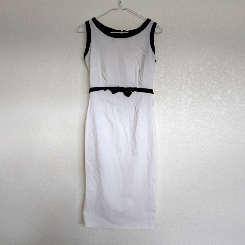 Pinup Couture Black and White Body Con Dress